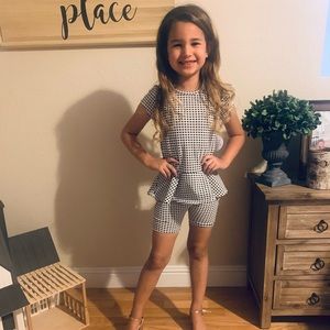 Black & white checkered romper!